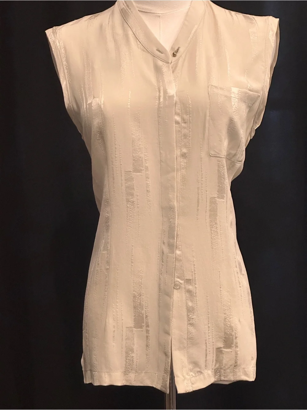 Golden Goose 100% Silk Sleeveless Top Champagne – NWT /made in Italy - Picture 2 of 13